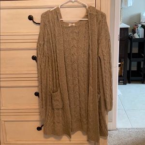 Knee length cardigan